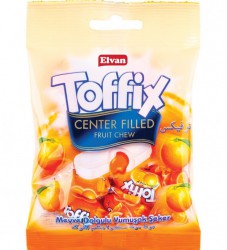 Жевательные конфеты Toffix Апельсин 80 гр